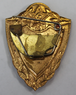 Знак 1 класс (заколка) СССР латунь