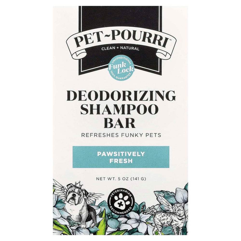 Poo-Pourri, Pet-Pourri ™, дезодорирующий шампунь, свежесть, 5 унций (141 г)