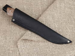 Рыбацкий нож "Акула", цельнометаллический, сталь 65х13, рукоять орех