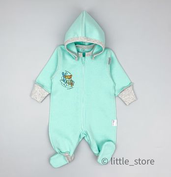 Комбинезон утепленный "Зайкины истории" ментоловый