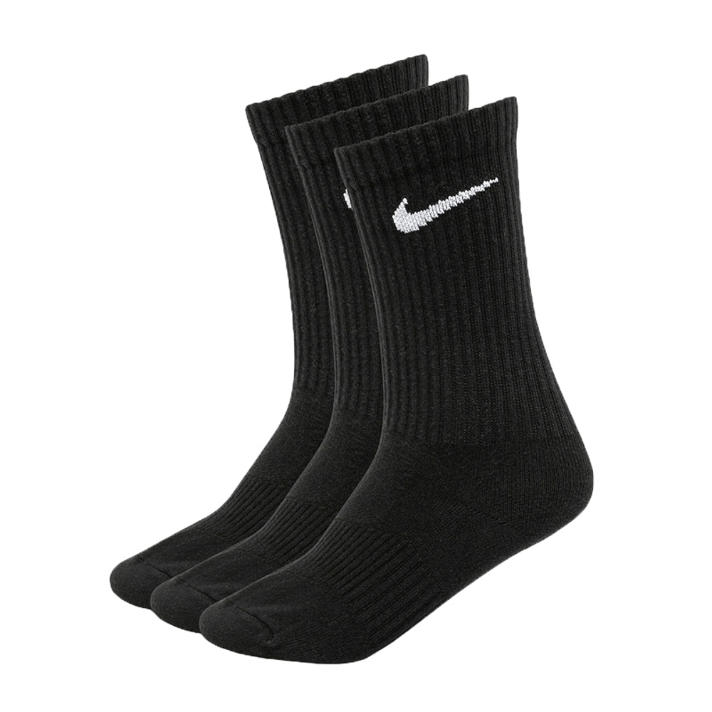 Носки теннисные Nike Everyday Cotton Lightweight Crew 3P - black/white