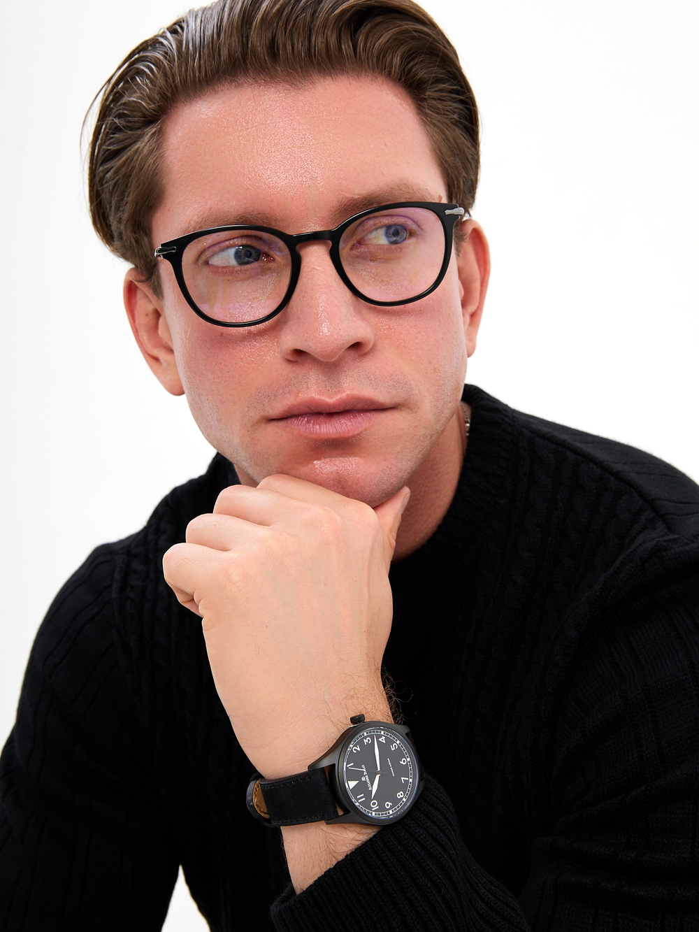 Часы кварцевые Earth Multi black and black