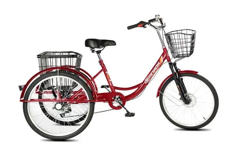 Электровелосипед РВЗ Чемпион с корзиной