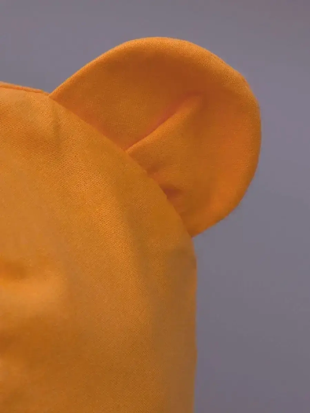 Детская оранжевая панама на завязках пляжная