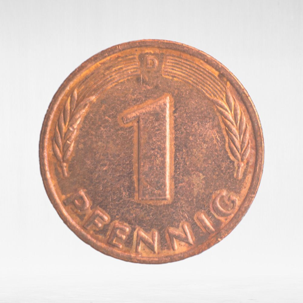 Germany, 1 Pfennig, 1991, (Munich Mint - "D"), VF