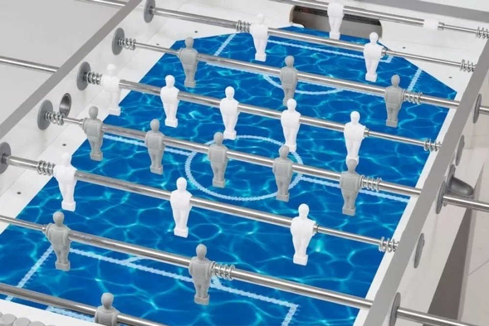 Настольный футбол (кикер) «Garlando G-500 Pure White H2O» (143 x 76 x 88 см)