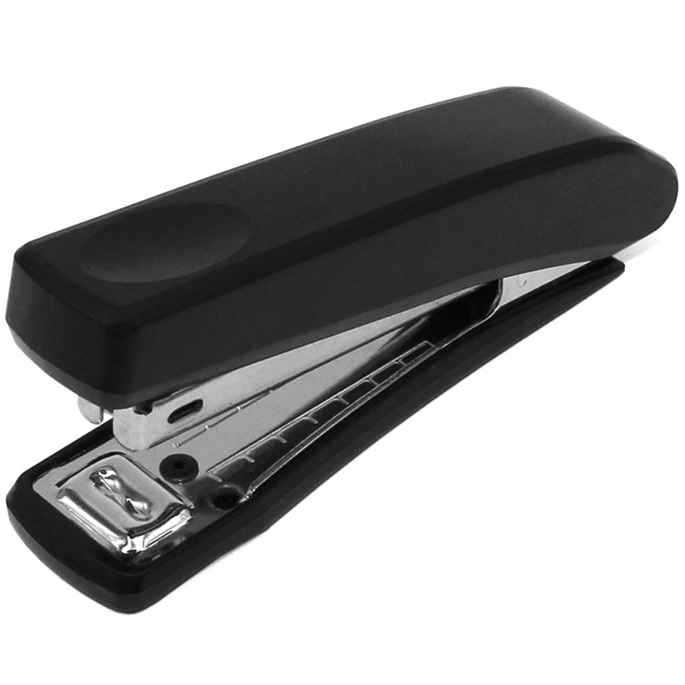 Степлер "8245", пластиковый корпус, до 12 листов, черный