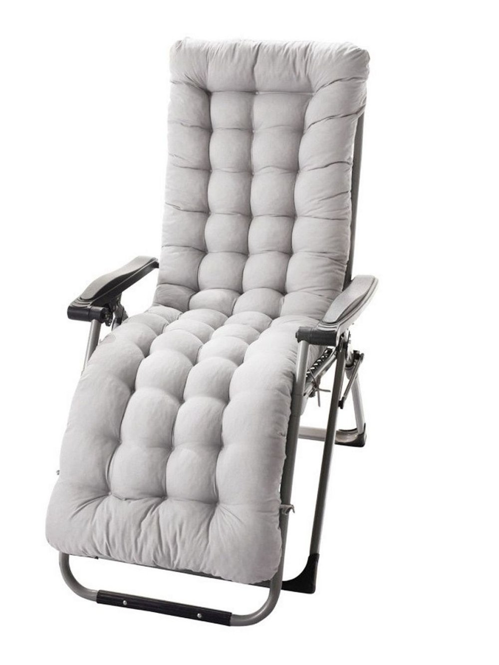 Подушка на кресло со спинкой 48х170х8 см, серый (Т40-2400)