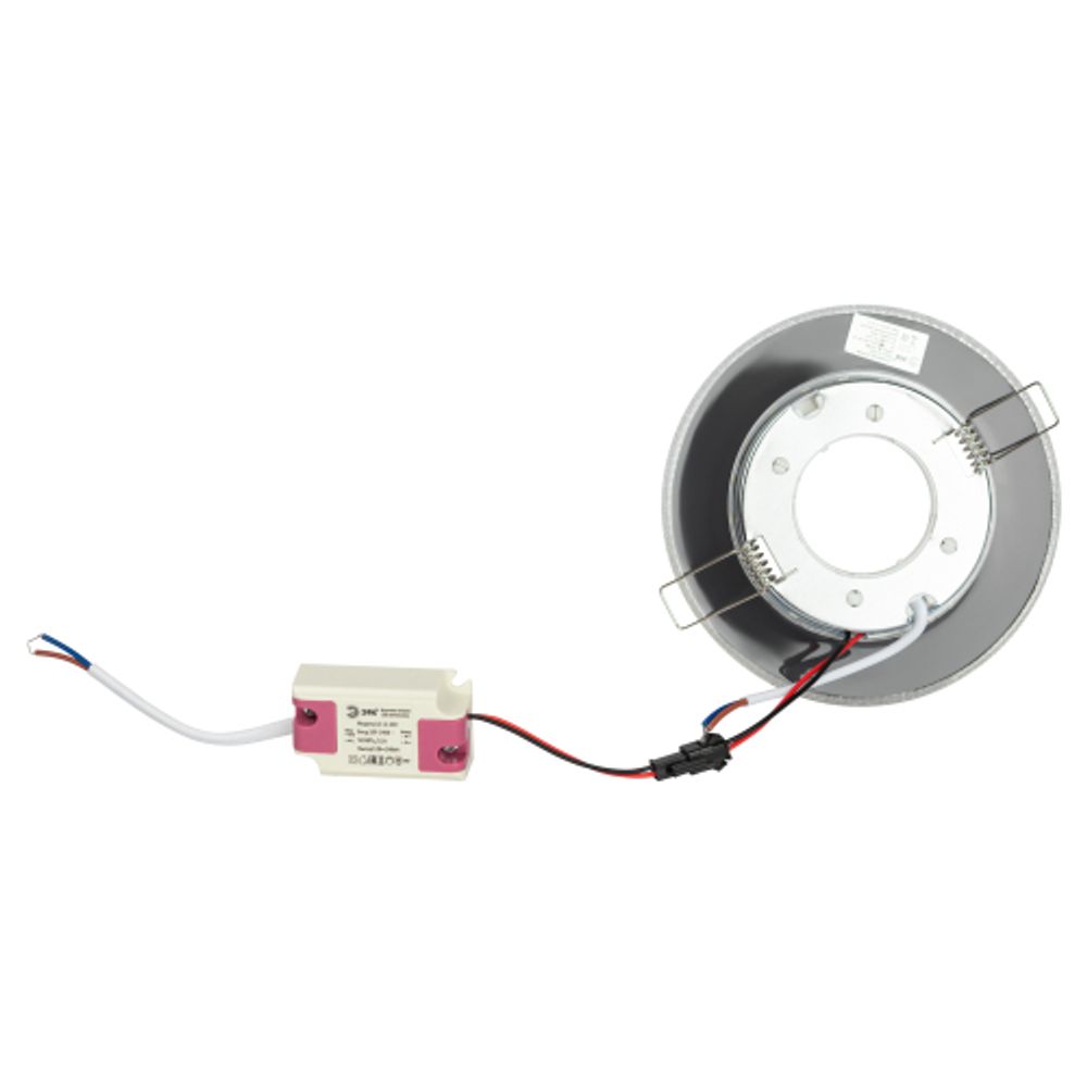 Встраиваемый светильник со светодиодной подсветкой ЭРА DK LD53 WH GX53 белый