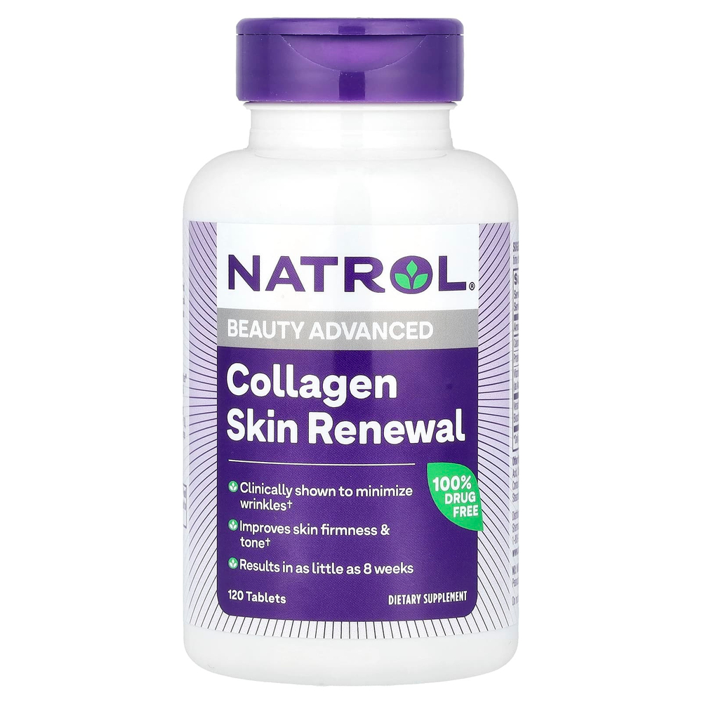 Natrol, Коллаген для восстановления кожи, 120 таблеток