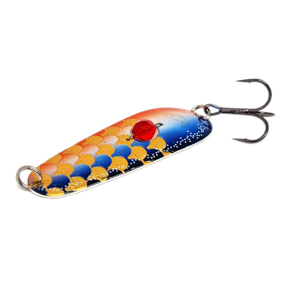 Блесна колеблющаяся Kuusamo Rasanen 70/20 с камнем BLU/B-S