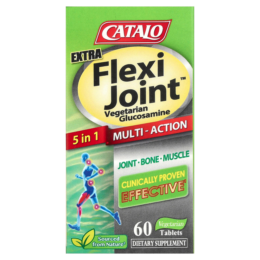 CATALO, Вегетарианский глюкозамин Extra Flexi Joint ™, 60 вегетарианских таблеток