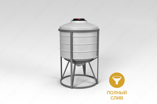 Емкость в обрешетке ЭкоПром ФМ 500 л. конусная (99x99x154см;белый) - арт.555742