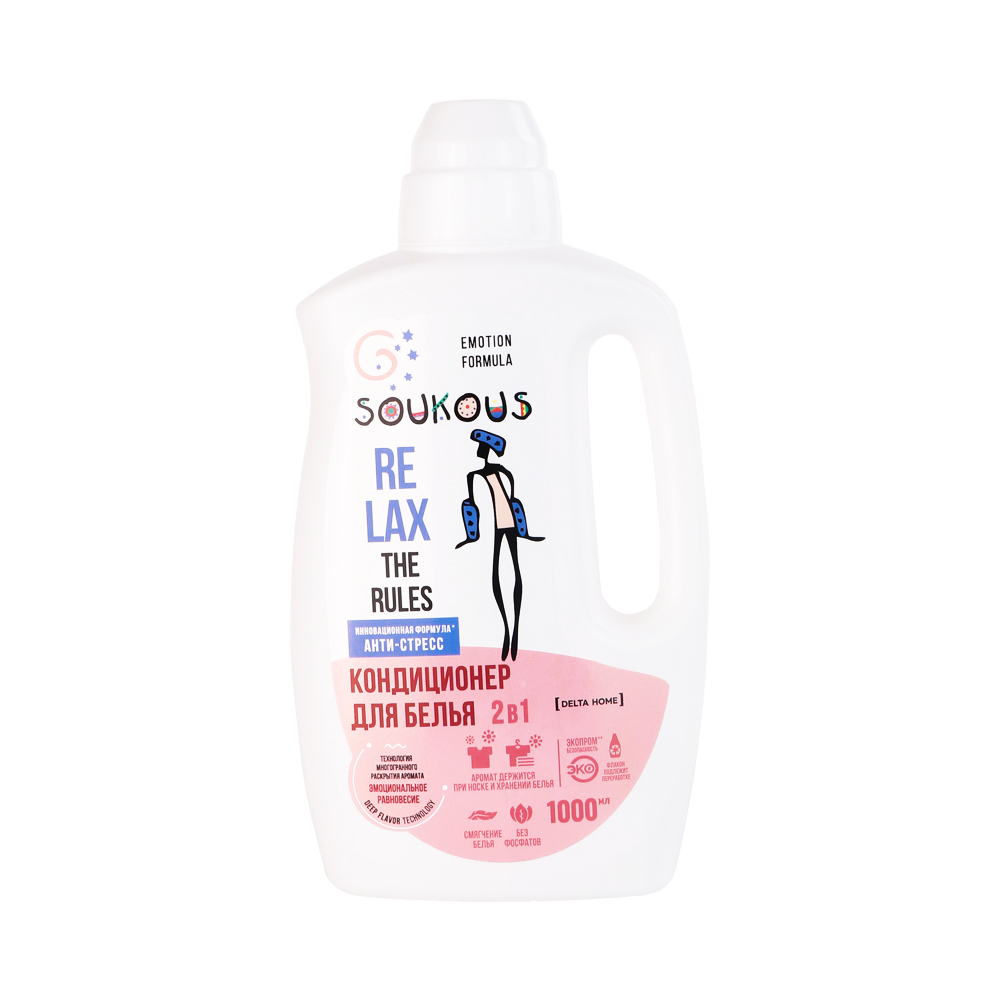 Кондиционер для белья 2 в 1 Emotion Formula «Soukous» 1л