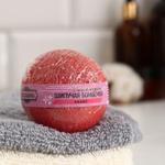 Бомбочка для ванны с шиммером и ароматом вишни - 110 гр. (Цвет: красный)