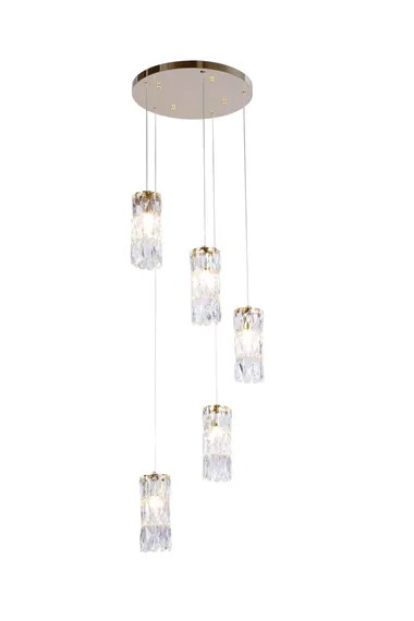 5076-5GD GOLD+CLEAR (1) Люстра NW #