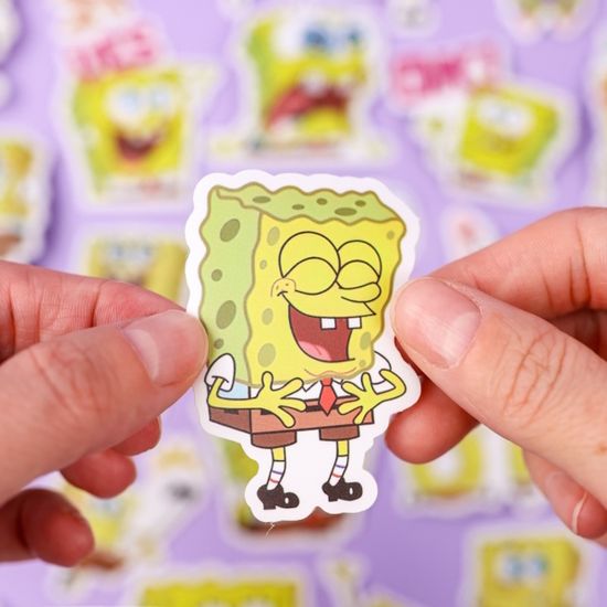 Наклейки для стикер бомбинга Губка (60 шт.)