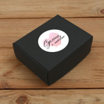 Наклейка стикер матовая круглая 30 мм 2800 шт "100% Натурально"