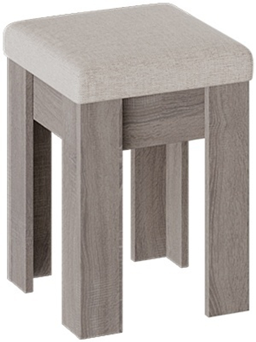 Ганновер Банкетка Дуб Сонома трюфель/Рогожка Capri Бежевая ТриЯ