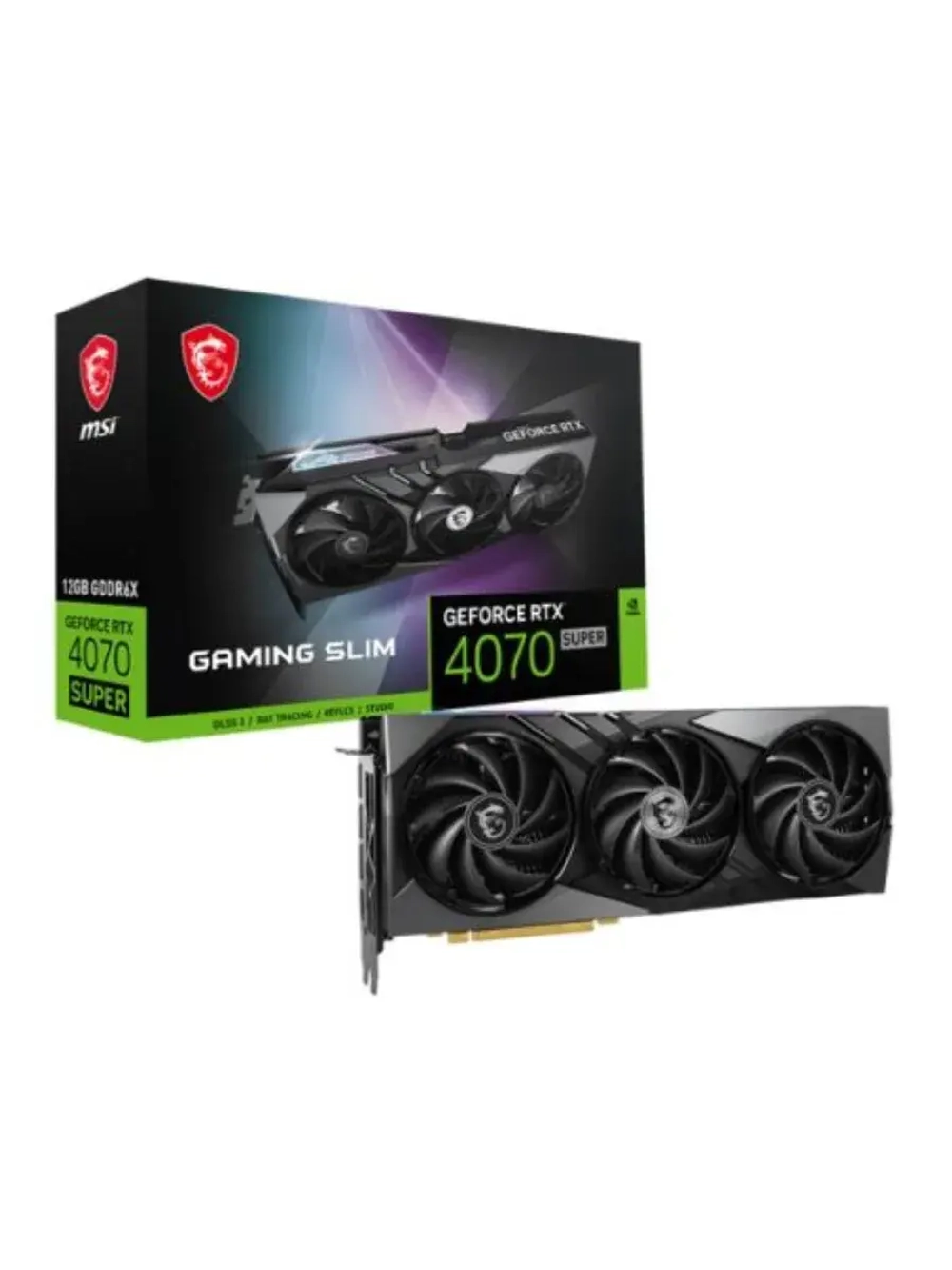 Видеокарта GeForce RTX 4070 SUPER GAMING SLIM 12 ГБ