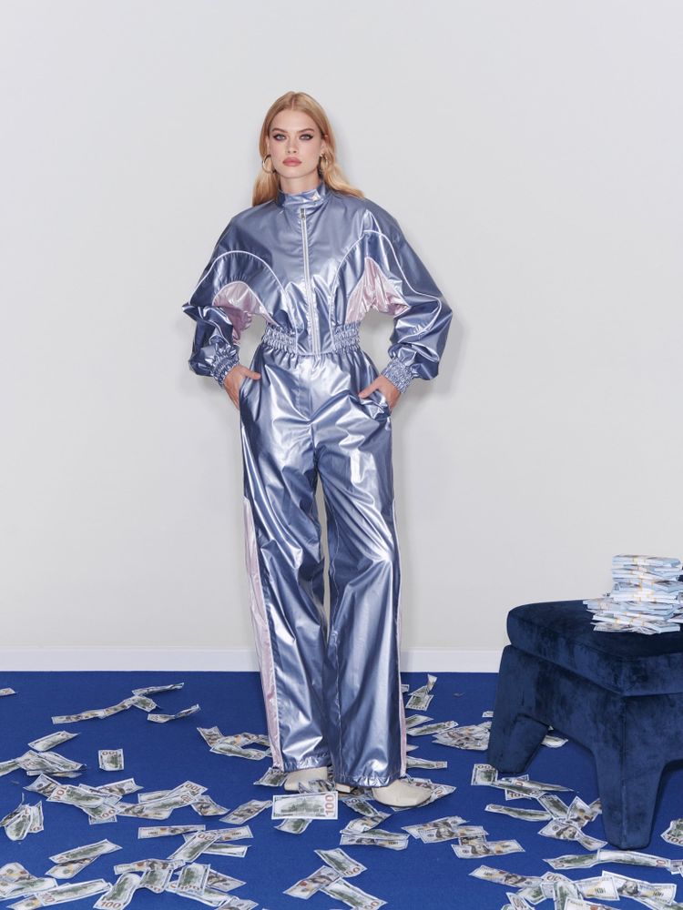 Брюки металлик «Жена авторитета»