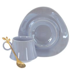 GAEM Кружка с блюдцем и ложкой, 200 мл, L16 W15,5 H8,5 см