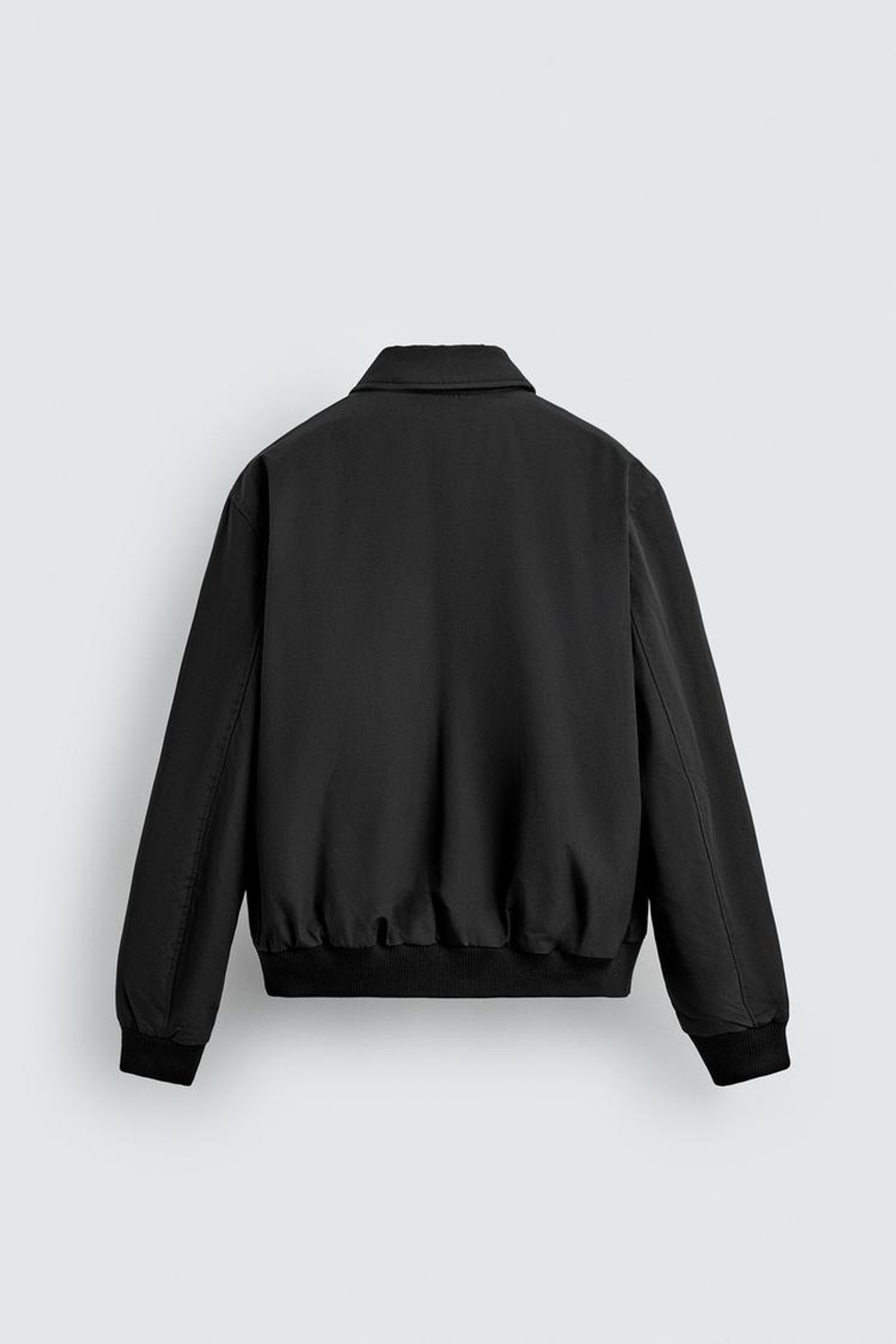 ZARA УТЕПЛЕННЫЙ БОМБЕР, ЧЕРНЫЙ