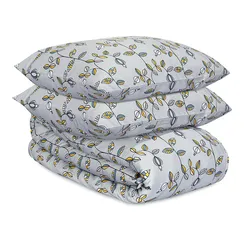 Комплект постельного белья "Ягоды тайги" из премиального сатина из коллекции russian north, 200х220 см