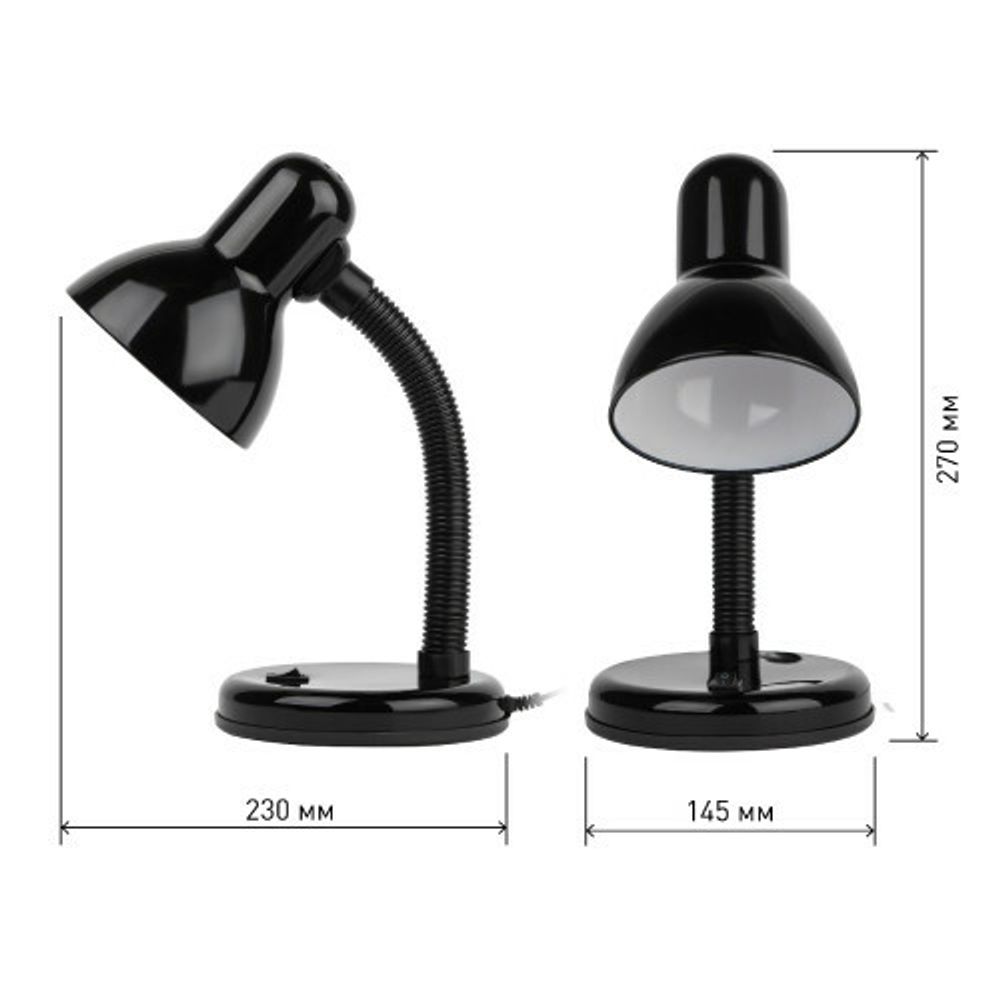 Настольный светильник ЭРА N-211-E27-40W-BK черный