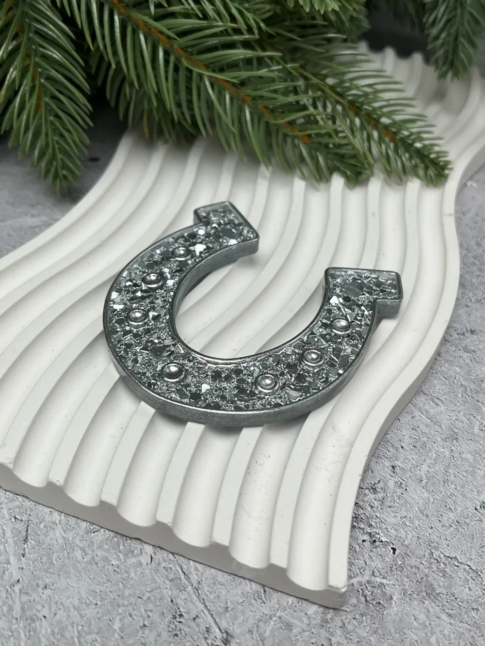 Новогодняя елочная игрушка Подкова