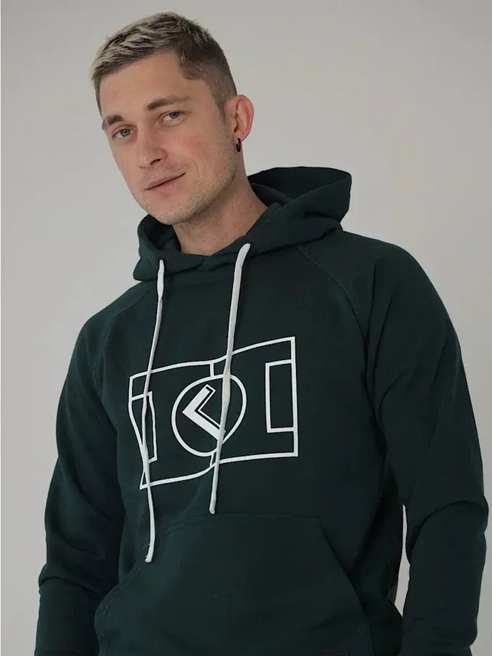 Худи поле зеленое Город Горький мужское