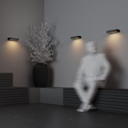 Уличный настенный светодиодный светильник Maytoni Lot O428WL-L10GF3K