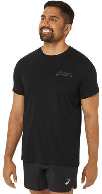 Мужская теннисная футболка Asics Chest Logo Short Sleeve T-Shirt - черный