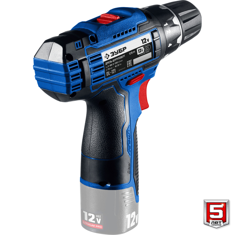 Дрель-шуруповерт Зубр Профессионал DL-121 12В