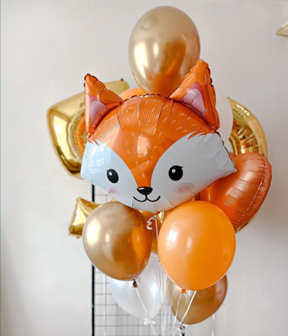 F Шар фигура (25''/64 см) Голова Милая Лиса (БГ-25)  Изображение2