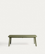 Раздвижной уличный стол Izola из алюминия с зеленой отделкой 220 (280) x 100 см