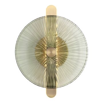 SL6141.321.01 Светильник настенный ST-Luce бронза/зелёный LED 1*11W 4000K WASI