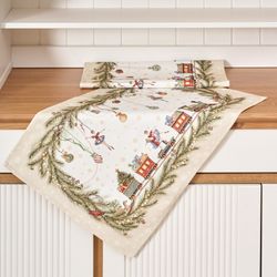 НАБОР ПОЛОТЕНЕЦ ИЗ 2 ШТ "ЩЕЛКУНЧИК" 40Х60СМ БЕЖЕВЫЙ,100%ХЛОПОК,ТВИЛ