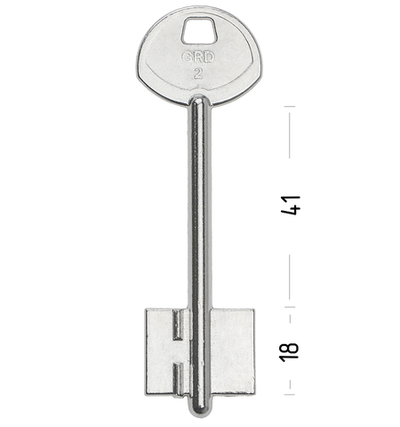 Сувальдный ключ 10667 ГАРДИАН-2 GRD2D – заготовка