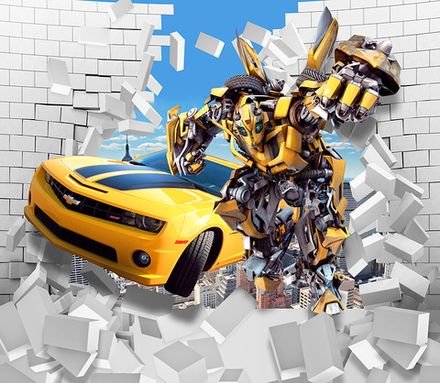 Фотообои Бамблби 3D (Ширина 3,1 м)