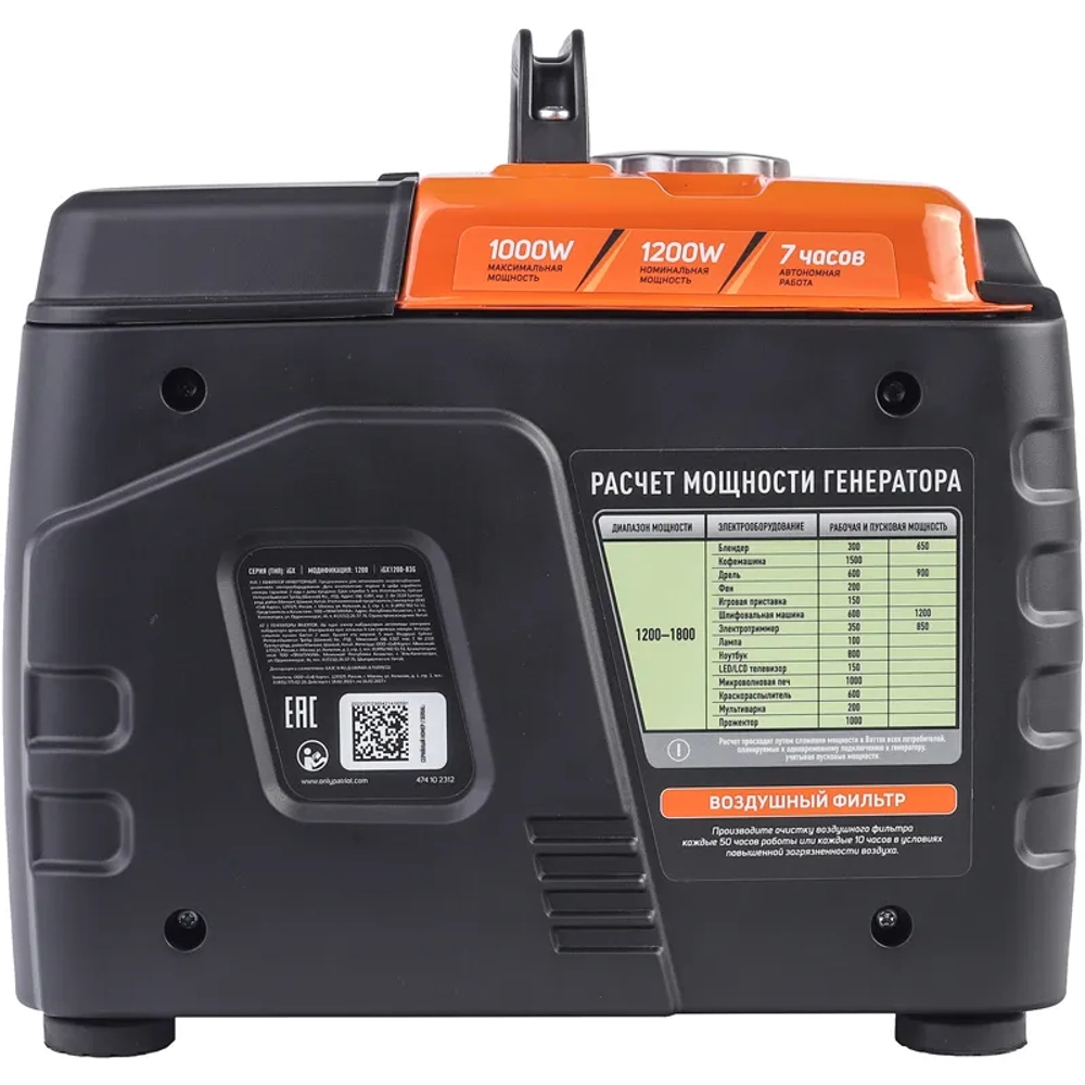 PATRIOT iGX 1200 инверторный генератор 474102312