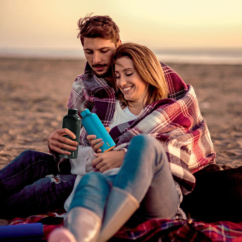 Термобутылка on the go, 500 мл, зеленая