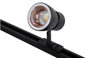 Трековый однофазный светильник CLT 0.31 009 BL-GO черный/золото Crystal Lux