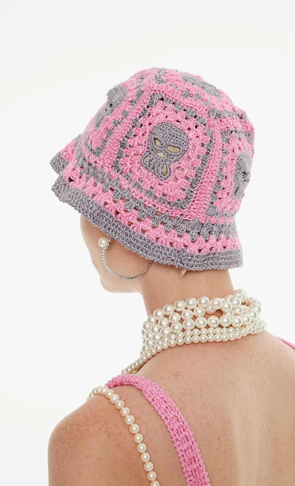 Панама Kraizy Stripes розовая