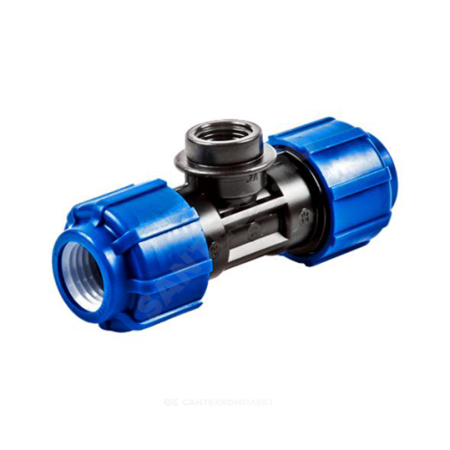 Тройник с внутренней резьбой для п/э 25х1/2"х25;