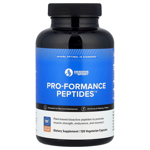 Designs For Health, Designs For Sport®, Pro-Formance Peptides ™, 120 вегетарианских капсул