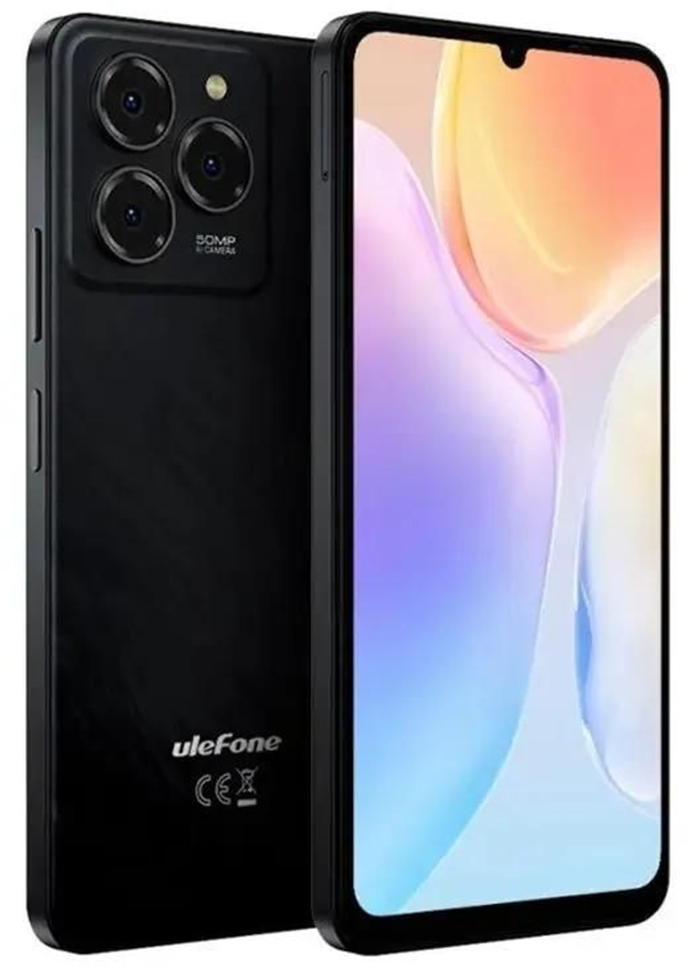 6.75" Смартфон ULEFONE Note 20 Pro 4/128Gb,  IPS,  90Гц,  6000мAч,  черный