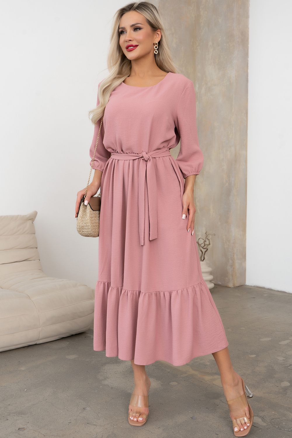 Платье Виолетта (пудровый) Р11-1247/3 Nikol