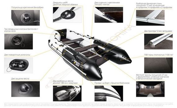Надувная лодка Ривьера 3600 СК