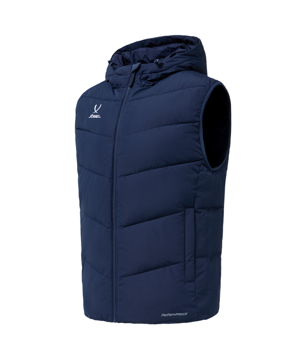 Жилет утепленный c капюшоном JÖGEL ESSENTIAL PerFormPROOF Padded Hooded Vest, темно-синий, детский